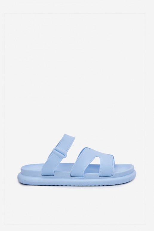 Gomma Pantofole da donna con cinghie colore blu Tavirae