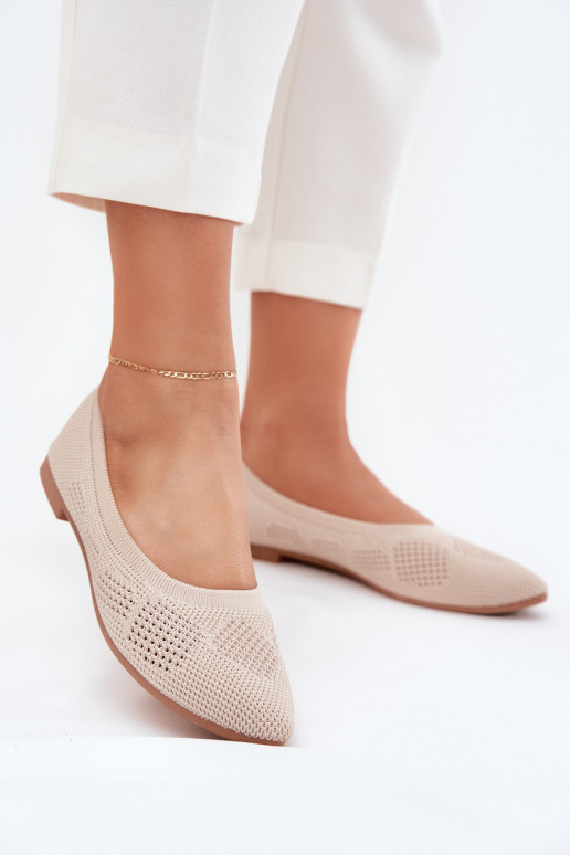 Ballerine in tessuto Femminile beige Zelira