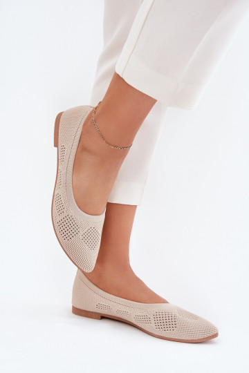 Ballerine in tessuto Femminile beige Zelira 2
