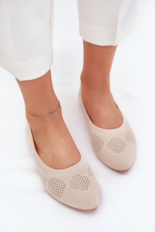 Ballerine in tessuto Femminile beige Zelira