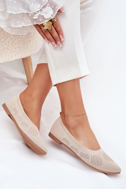 Ballerine in tessuto Femminile beige Zelira