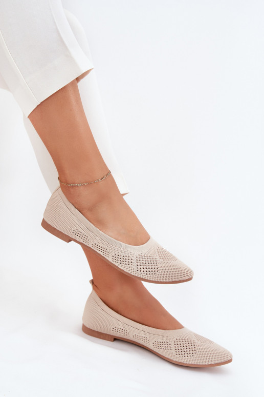 Ballerine in tessuto Femminile beige Zelira