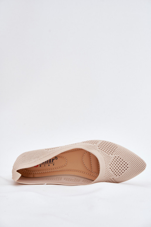 Ballerine in tessuto Femminile beige Zelira