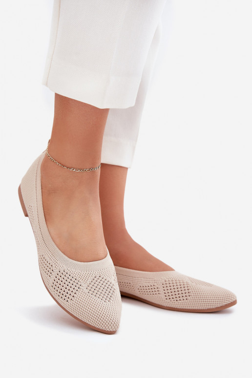 Ballerine in tessuto Femminile beige Zelira
