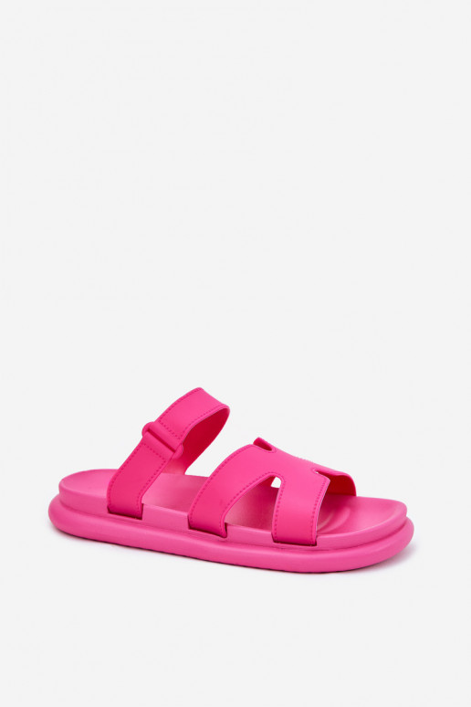 Gomma Pantofole da donna con cinghie colore rosa Tavirae