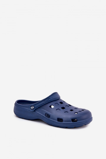 Pantofole Deveschio Pantofole leggere LEMIGO 807 blu scuro