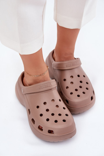 Pantofole leggere Pantofole da donna con suole massicce alla moda Big Star RR274A121 beige