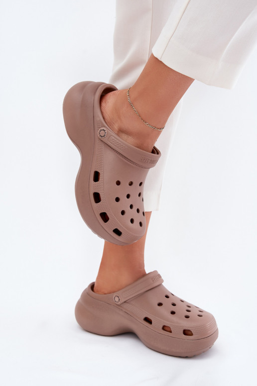 Pantofole leggere Pantofole da donna con suole massicce alla moda Big Star RR274A121 beige