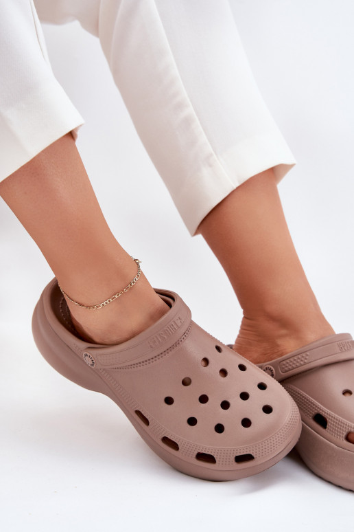 Pantofole leggere Pantofole da donna con suole massicce alla moda Big Star RR274A121 beige