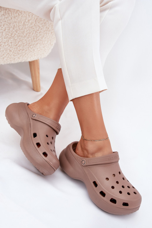 Pantofole leggere Pantofole da donna con suole massicce alla moda Big Star RR274A121 beige