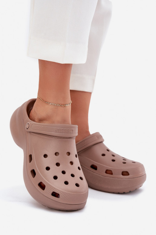 Pantofole leggere Pantofole da donna con suole massicce alla moda Big Star RR274A121 beige