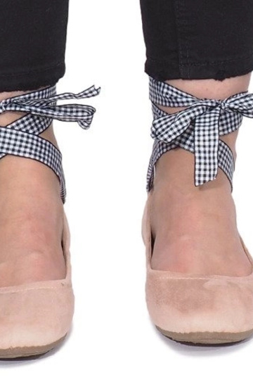 Scarpe nere con perle, 588C-12A 2
