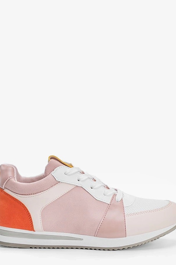 Scarpe bianche con inserti gialli, „Ellen"