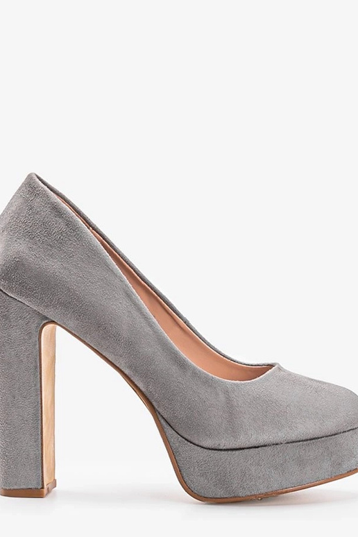 Tacchi alti grigi con platform, "Aisha"