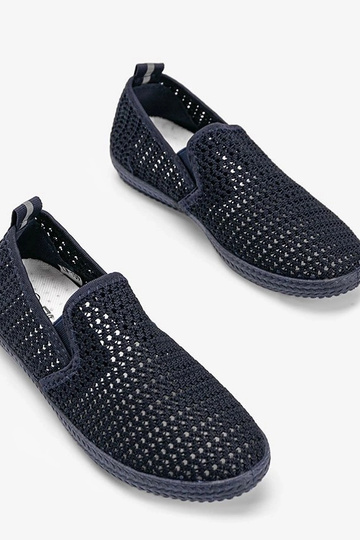 Ballerine blu scuro traforate, "Mallory" 2