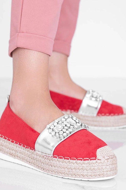 Espadrillas rosse decorate con...