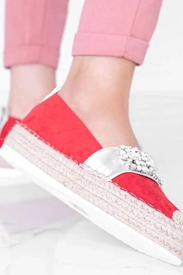 Espadrillas rosse decorate... 2