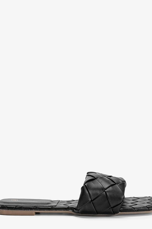 Sandali neri intrecciati, "Chimmie"