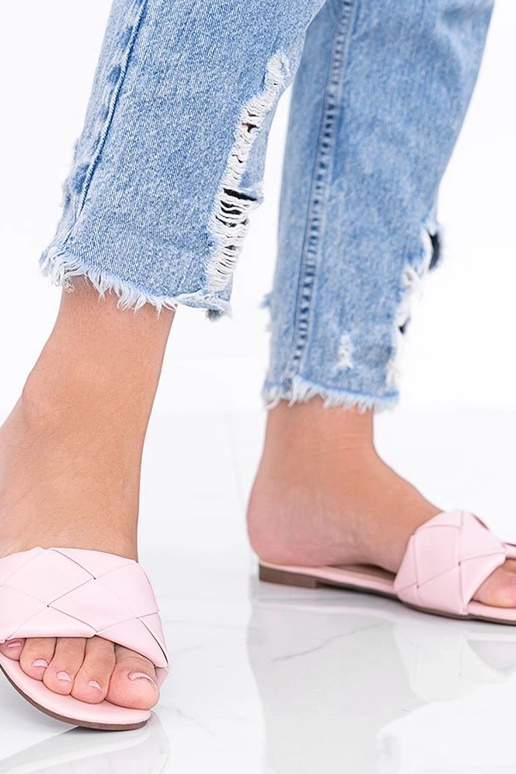 Sandalini rosa con tomaia...