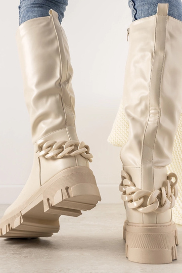 Stivaletti color sabbia con... 2