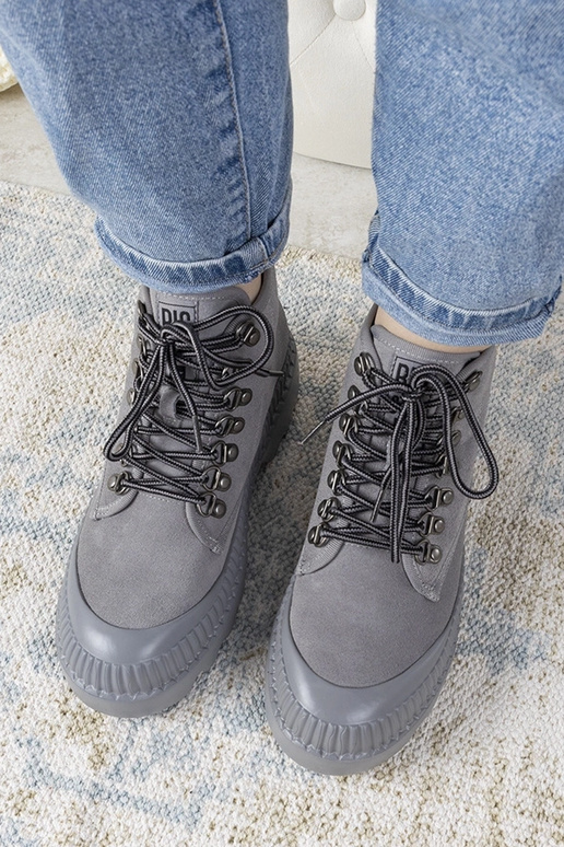 Stivaletti sportivi grigi da donna,...