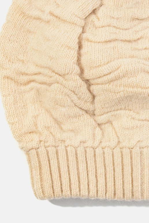 Cappello beige da donna con pompon Isis Cappello beige da donna con pompon Isis