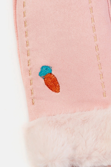 Guanti per bambini rosa carota 2