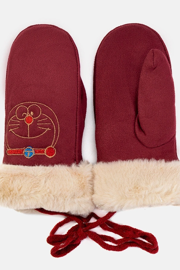 Guanti per bambini "Borgogna Kitty"