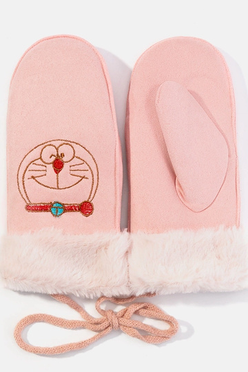 Guanti per bambini rosa Kitty