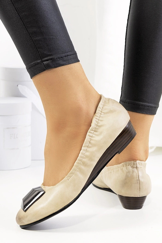 Ballerine con zeppa beige Sofia