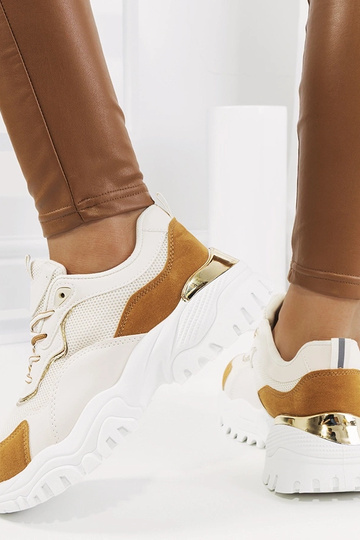 Scarpe sportive Osorio beige 2