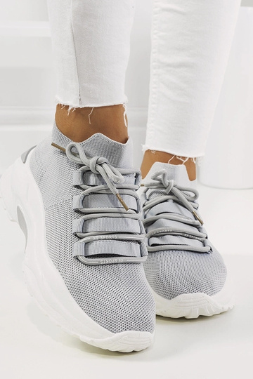 Sneakers grigie da donna...