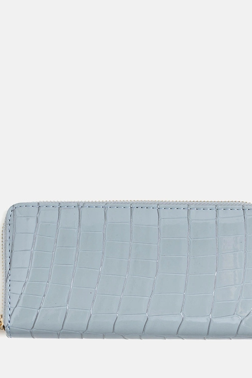 Portafoglio in pelle verniciata blu... Portafoglio in pelle verniciata blu...