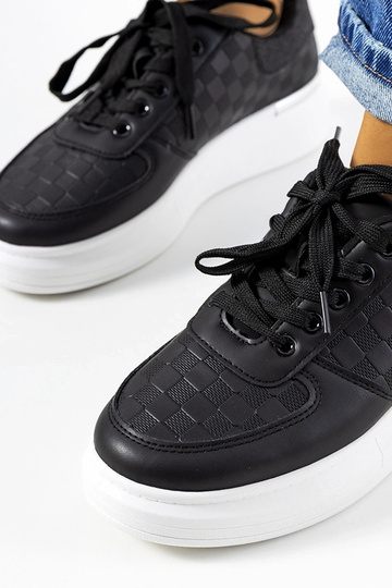 Scarpe nere con plateau,...