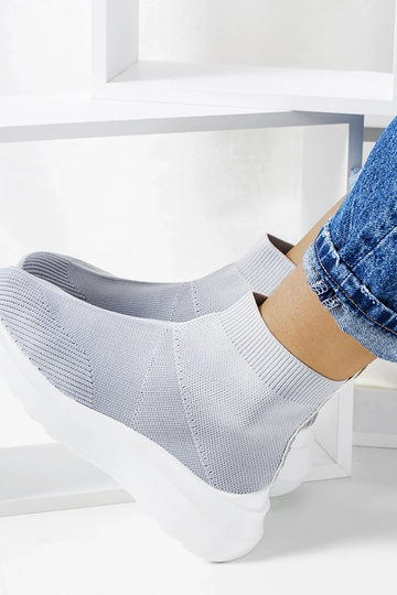 Sneakers alte grigie di...