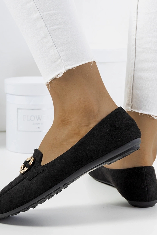 Mocassini da donna Leila neri