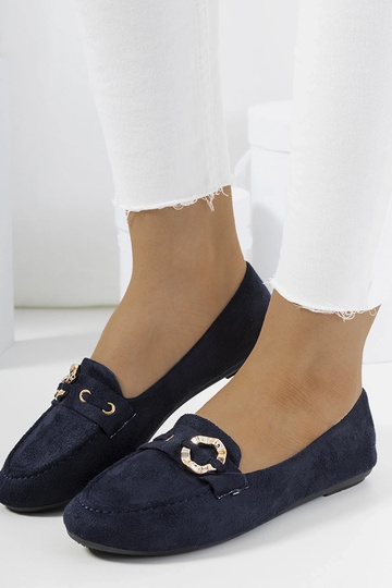 Mocassini blu scuro da...