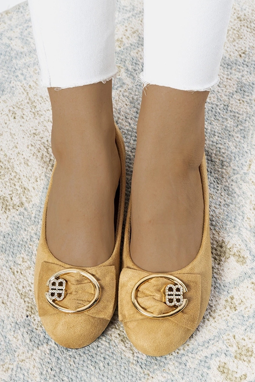 Ballerine Beige con Fibbia Ribero