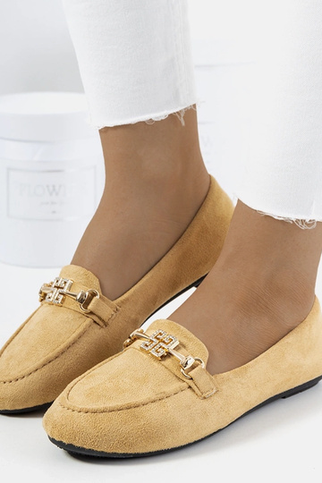 Mocassini Beige Cardoso Fibbia