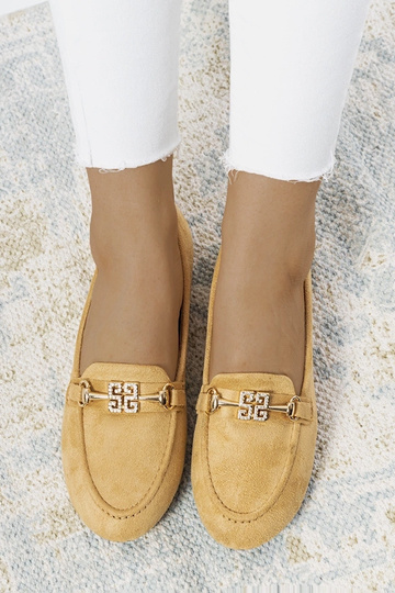 Mocassini Beige Cardoso Fibbia 2