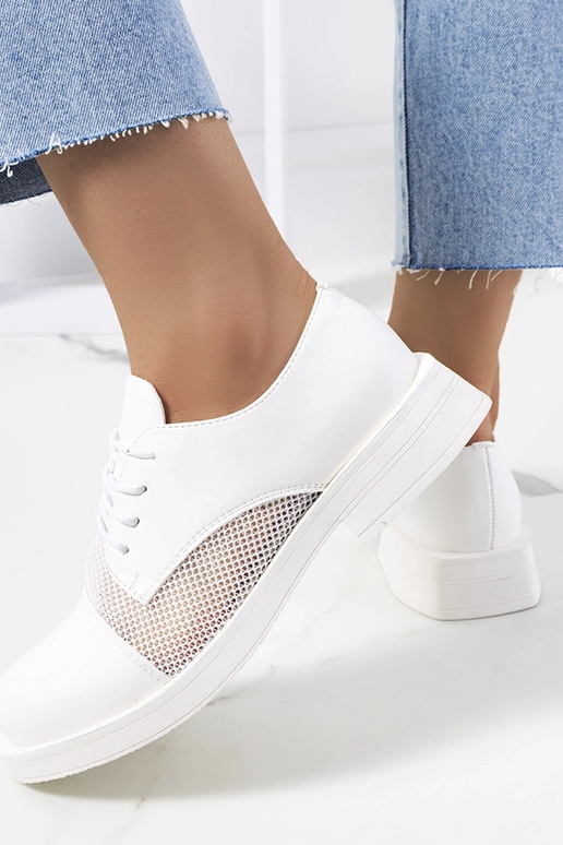 Mocassini bianchi da donna, „Huard" Mocassini bianchi da donna, „Huard"