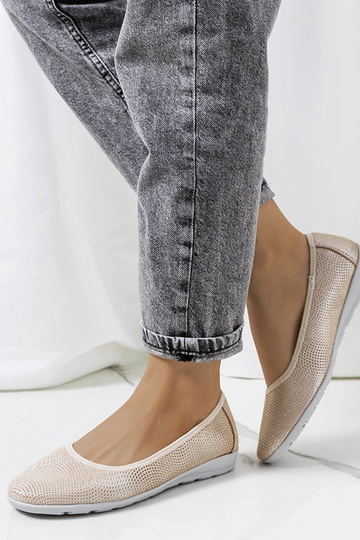 Ballerine Elmas in pelle beige 2