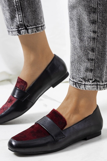 Scarpe da donna Kolk nere e bordeaux