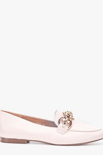 Mocassini beige con catena Segarra 2