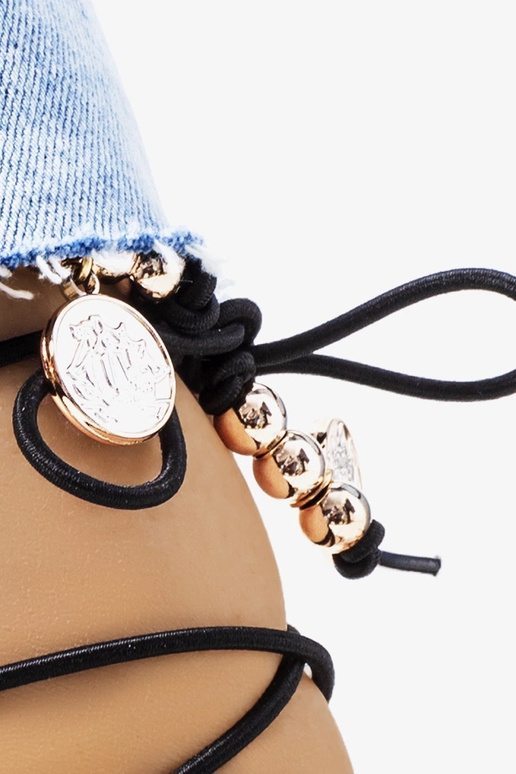 Sandali Albertis in vernice nera