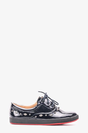 Sneakers per bambini Mikaela in vernice blu navy