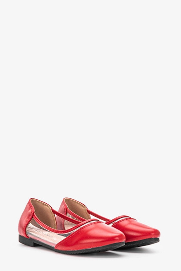Ballerine Juva semitrasparenti rosse