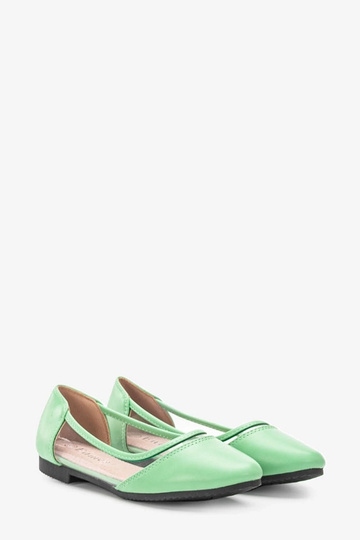 Ballerine Juva semitrasparenti verdi 2