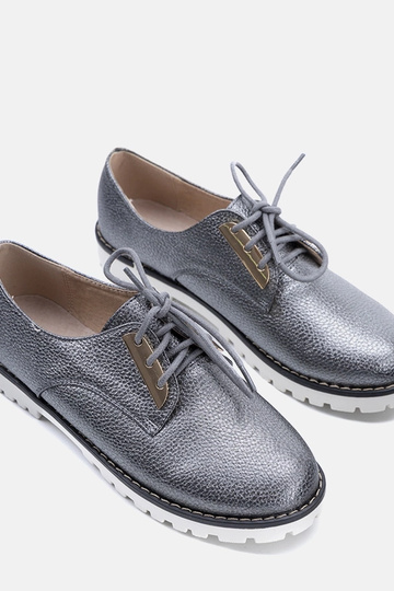Scarpe per bambini Runa grigie lucide 2