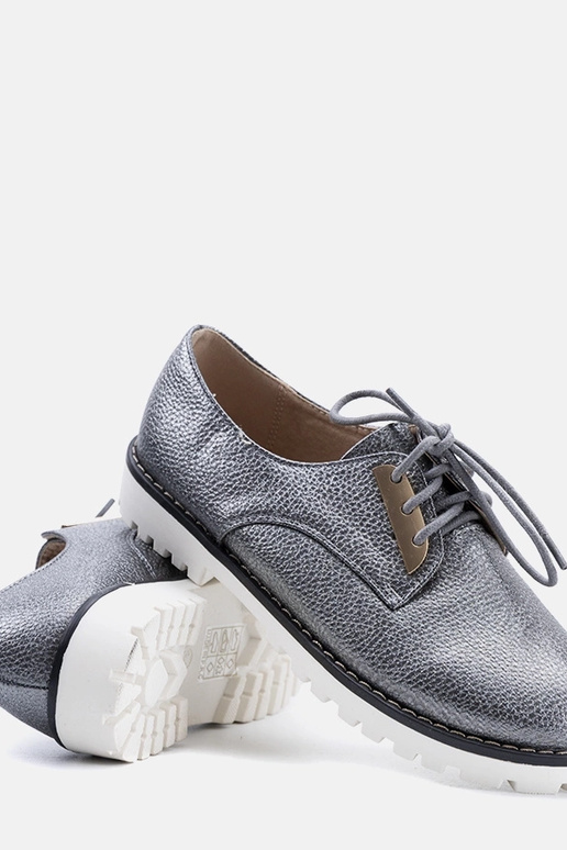 Scarpe per bambini Runa grigie lucide Scarpe per bambini Runa grigie lucide